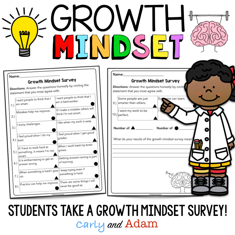 Growth Mindset Vs. Fixed Mindset Sort Activity