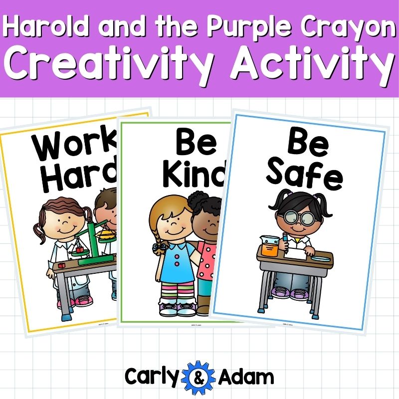 Harold and the Purple Crayon Creativity Challenges - Finish the Picture Activities