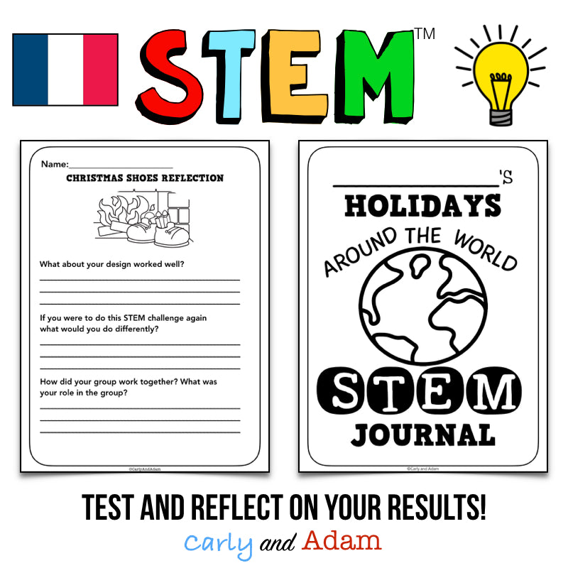 France Christmas and Holidays Around the World STEM Activity