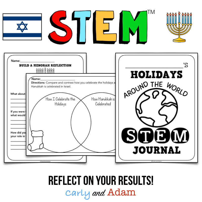 Winter Holidays Around the World STEM Activity: Israel Hanukkah (Chanukah)