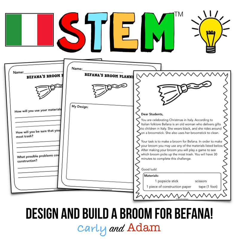 Italy Christmas and Holidays Around the World STEM Activity