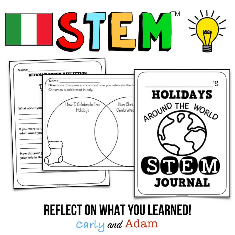 Italy Christmas and Holidays Around the World STEM Activity