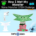 How I Met My Monster Halloween READ ALOUD STEM™ Activity - Name Monster