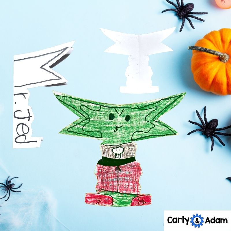 How I Met My Monster Halloween READ ALOUD STEM™ Activity - Name Monster