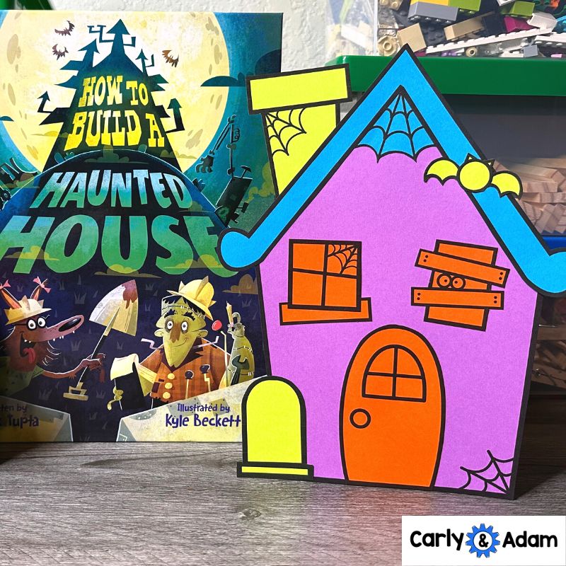 How to Build a Haunted House Halloween READ ALOUD STEM™ Activity - 3D Shapes