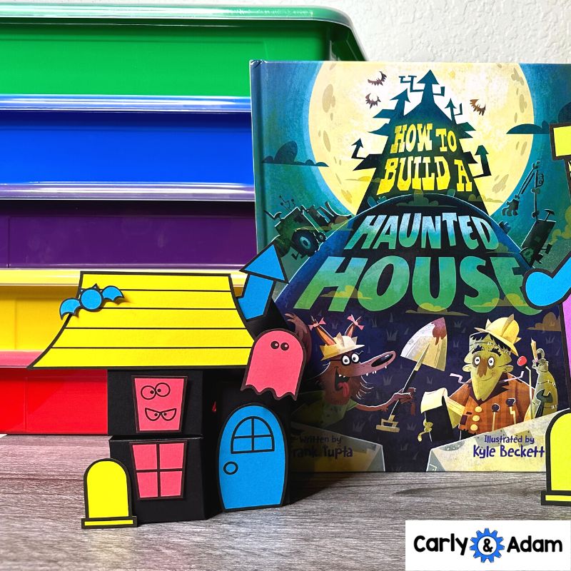 How to Build a Haunted House Halloween READ ALOUD STEM™ Activity - 3D Shapes