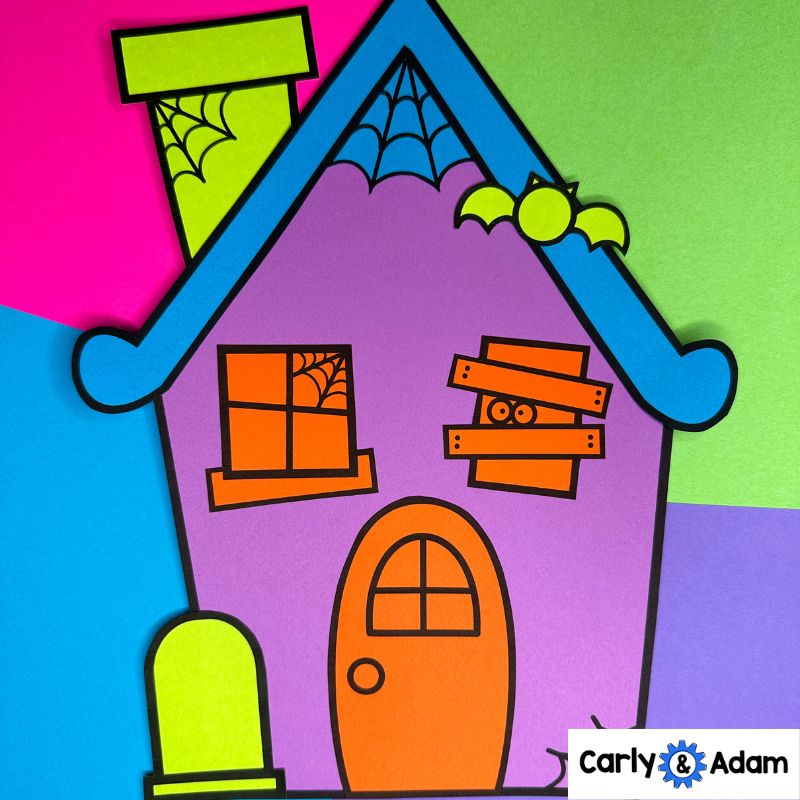 How to Build a Haunted House Halloween READ ALOUD STEM™ Activity - 3D Shapes