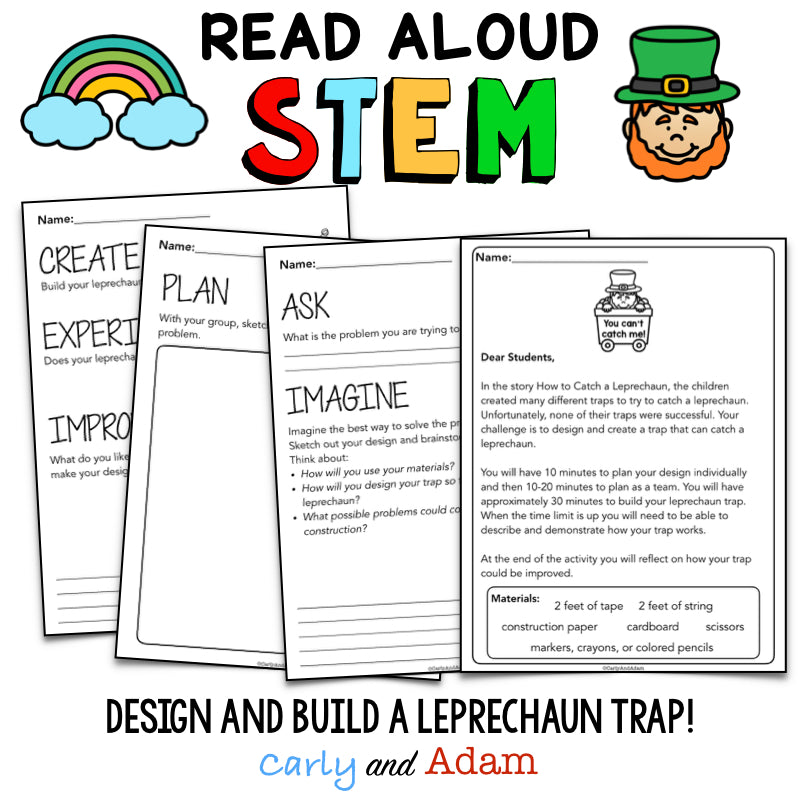 How to Catch a Leprechaun Trap St Patricks Day STEM Activity