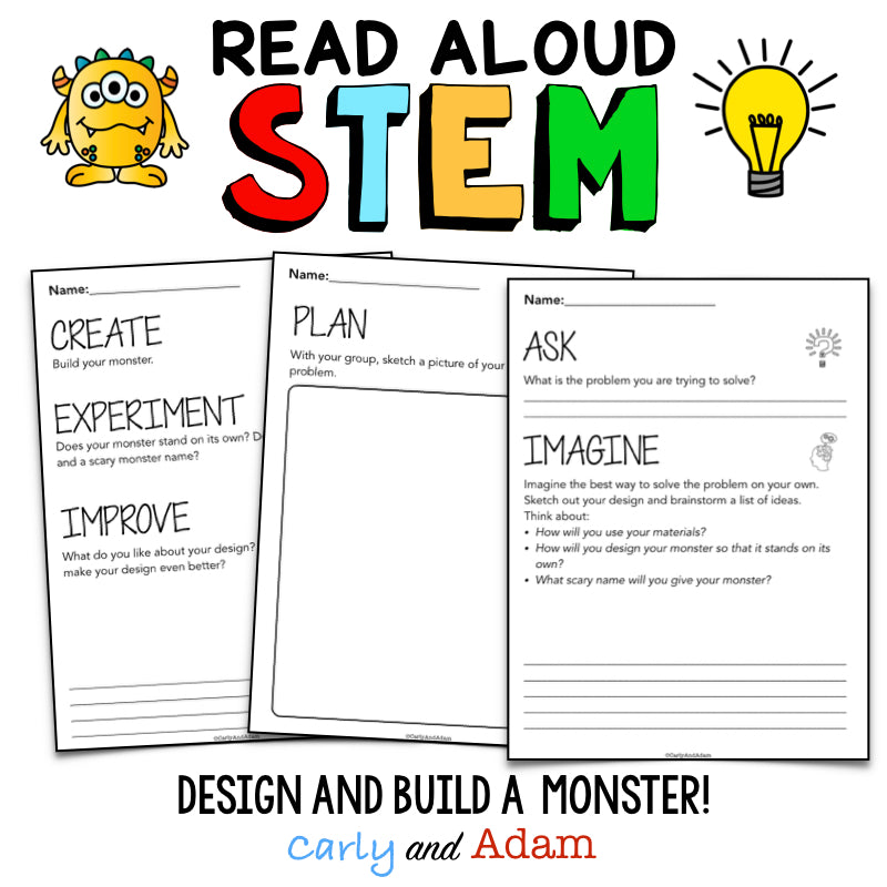 I Need My Monster Halloween READ ALOUD STEM™ Activity