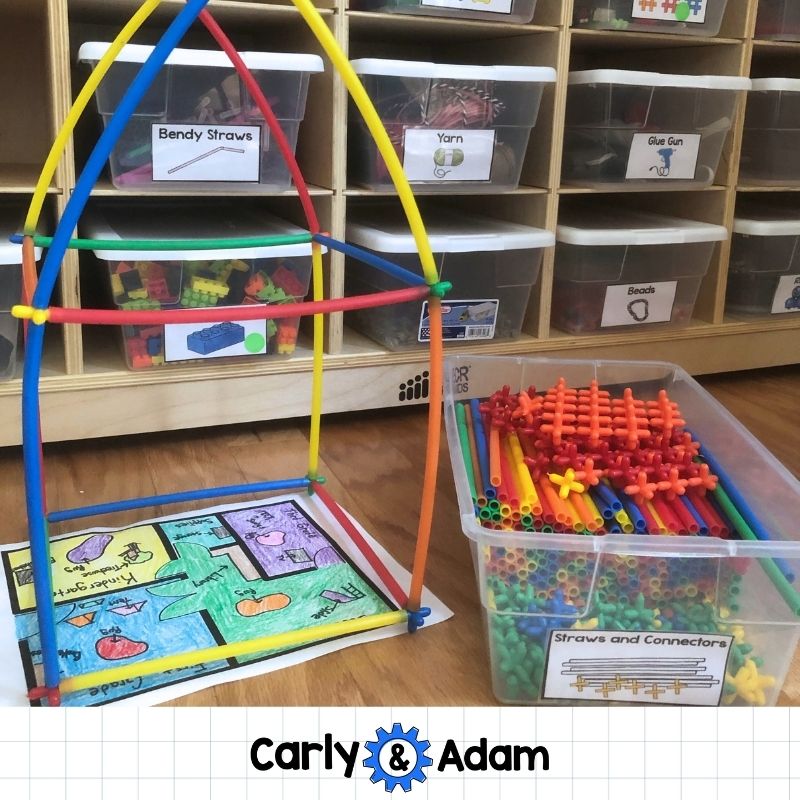 If I Built a School Activity Back to School READ ALOUD STEM Activity