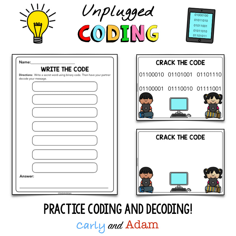 Intro to Unplugged Coding: Binary Coding Bracelets