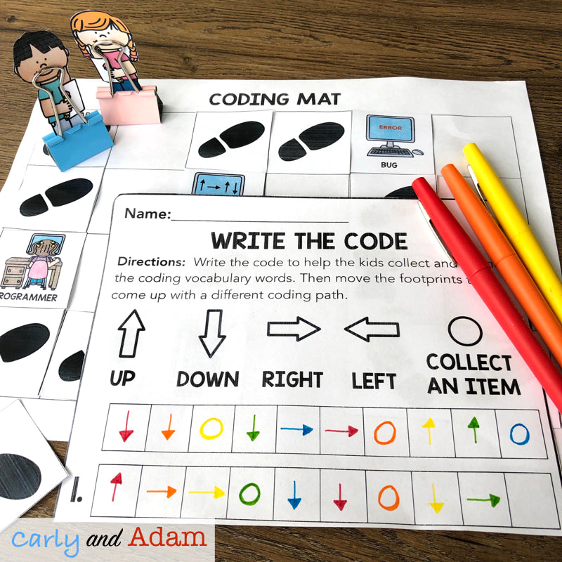 Intro to Unplugged Coding: Directional Coding