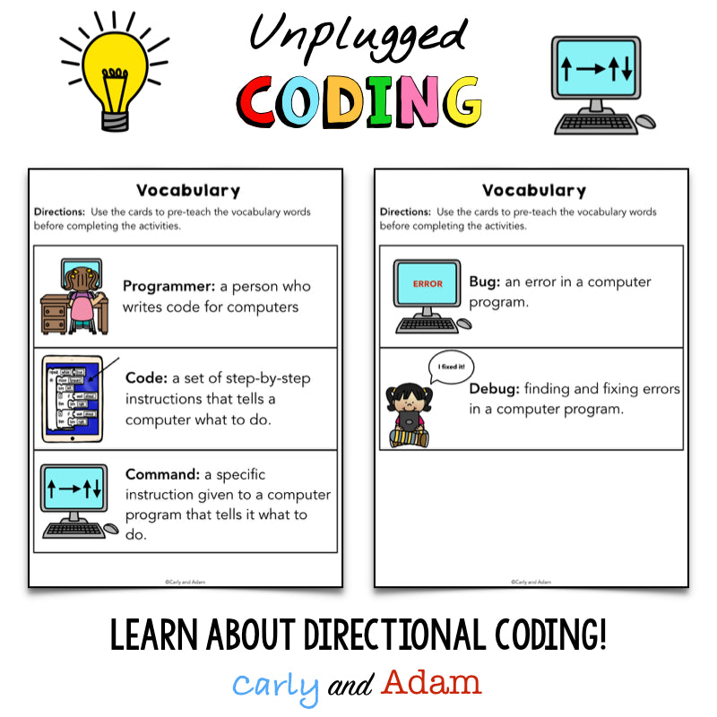 Intro to Unplugged Coding: Directional Coding