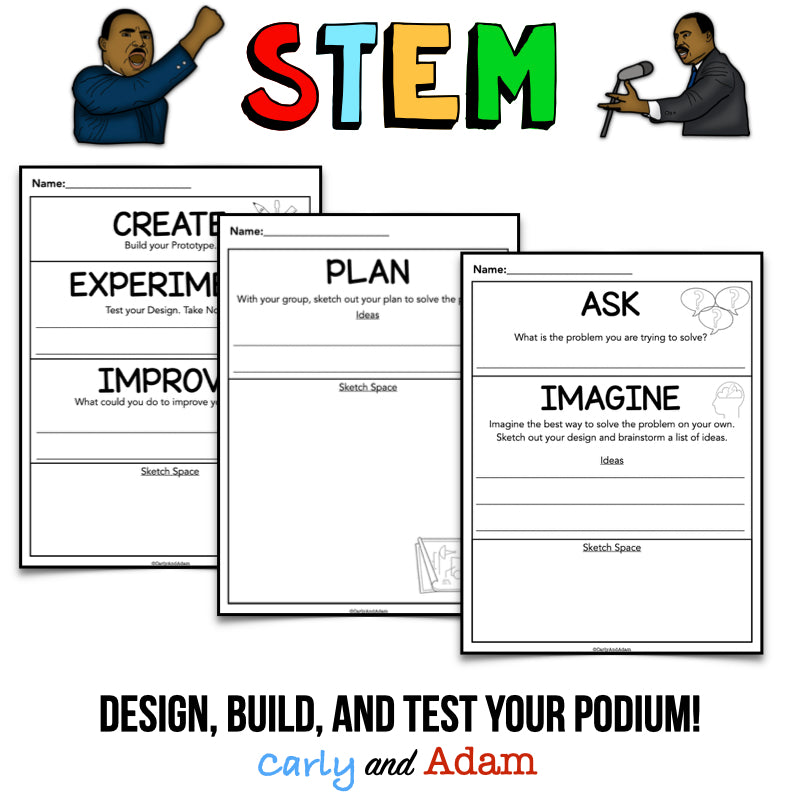 Martin Luther King Jr. Day STEM Activity with Writing Extension