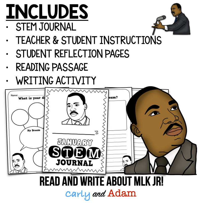 Martin Luther King Jr. Day STEM Activity with Writing Extension
