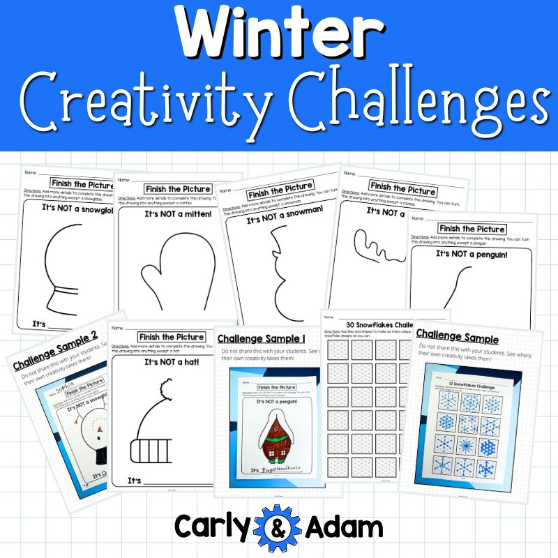 Snowflake Bentley Read Aloud Winter Creativity Activities STEM Morning Work, Brain Breaks, Sub Plans