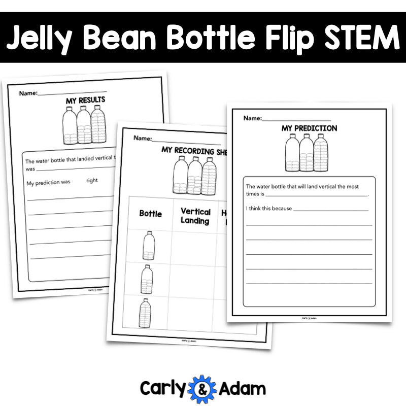 Jelly Bean Bottle Flipping STEM Activity