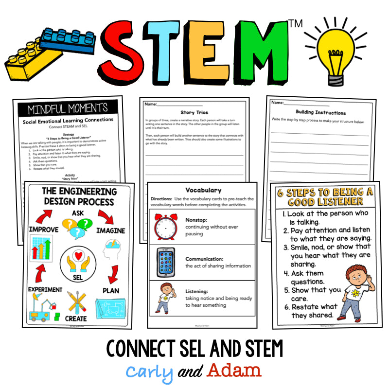 Lacey Walker Nonstop Talker Relationship Skills SEL STEM Activity