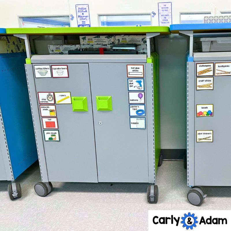 STEM and Makerspace Supply Labels 216 STEM Labels Plus Editable Canva Template