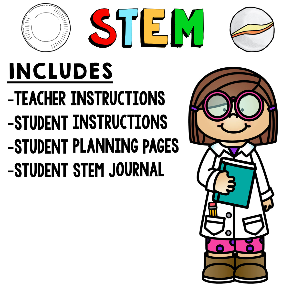 Paper Plate Marble Run STEM Activity