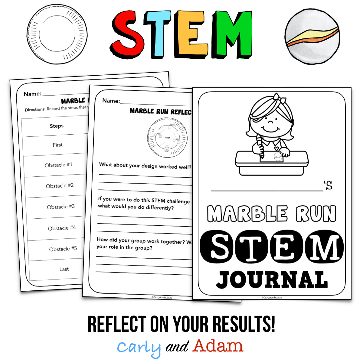 Paper Plate Marble Run STEM Activity