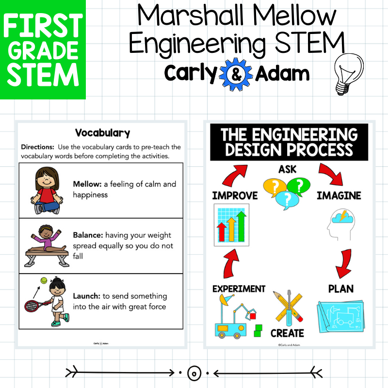 Marshall Mellow Marshmallow Catapult 1st Grade Engineering STEM Activity