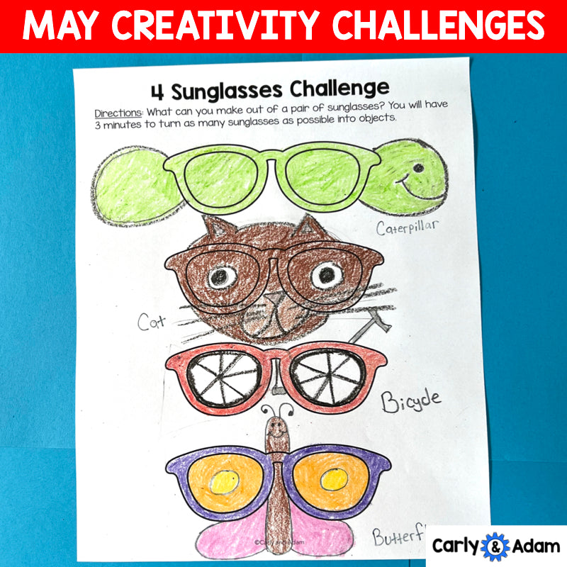 End of the Year Creativity Challenges Finish the Picture Activities, Finish the Drawing, Brain Breaks, Sub Plans, Morning Work
