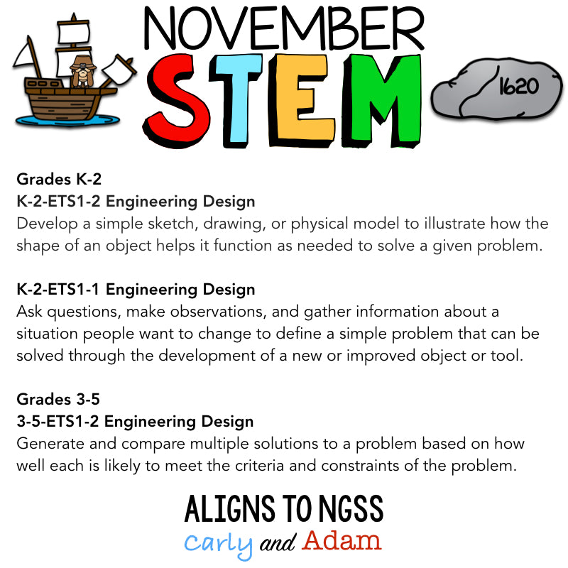 Mayflower Thanksgiving STEM Activities