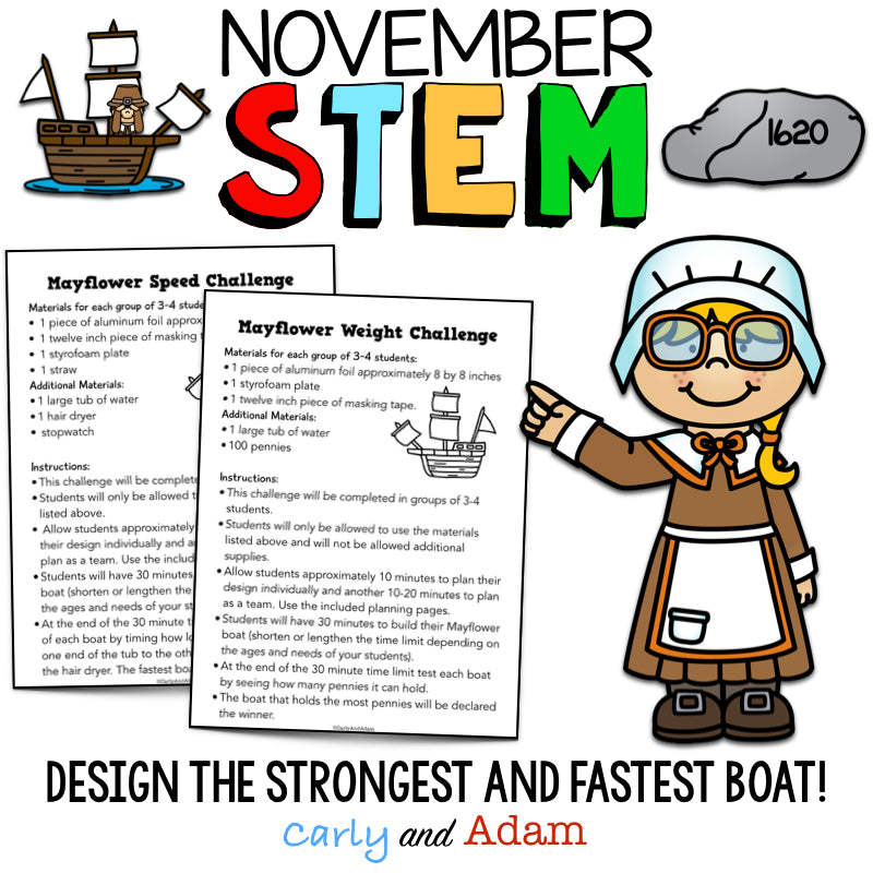 Mayflower Thanksgiving STEM Activities
