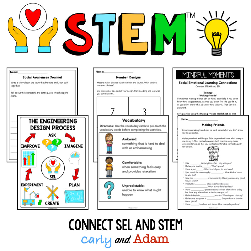 Meesha Makes Friends Social Awareness SEL STEM Activity