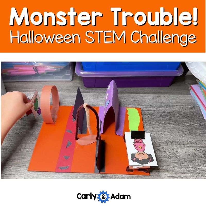 Monster Trouble Halloween READ ALOUD STEM™ Activity - Monster Obstacle Course