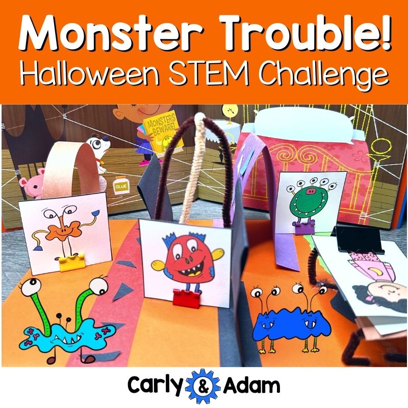Monster Trouble Halloween READ ALOUD STEM™ Activity - Monster Obstacle Course