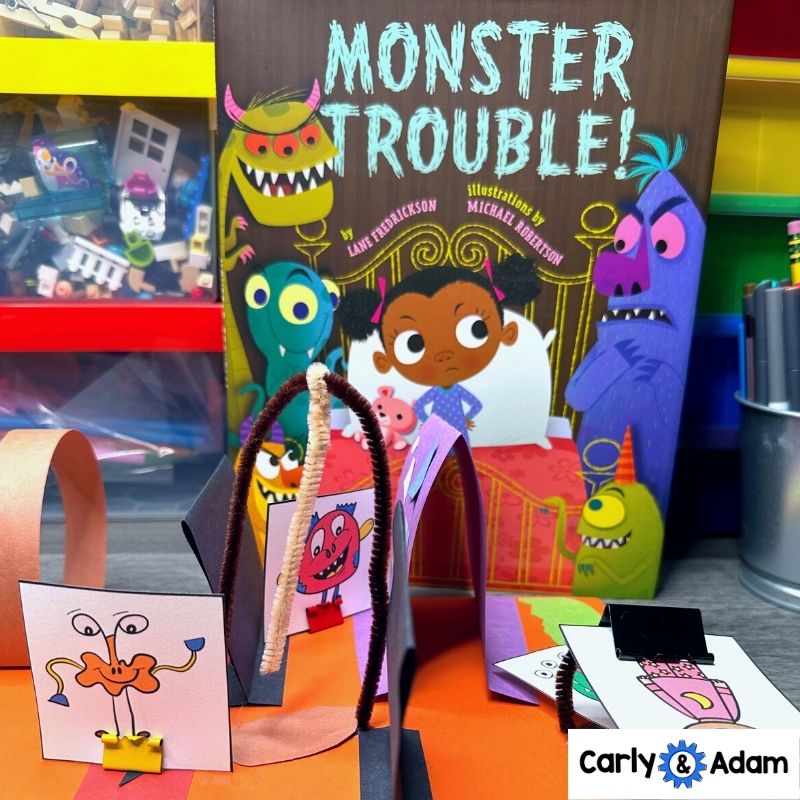 Monster Trouble Halloween READ ALOUD STEM™ Activity - Monster Obstacle Course