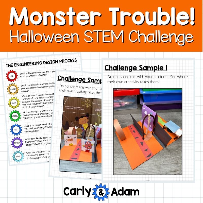 Monster Trouble Halloween READ ALOUD STEM™ Activity - Monster Obstacle Course