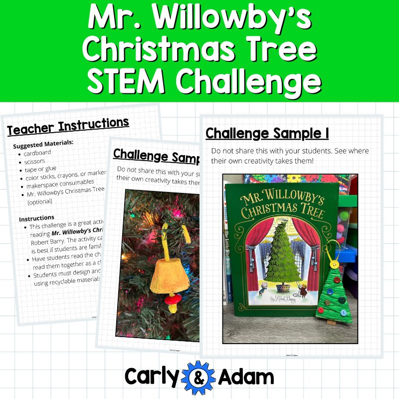 Mr. Willowby's Christmas Tree Christmas Ornament READ ALOUD STEM Activity