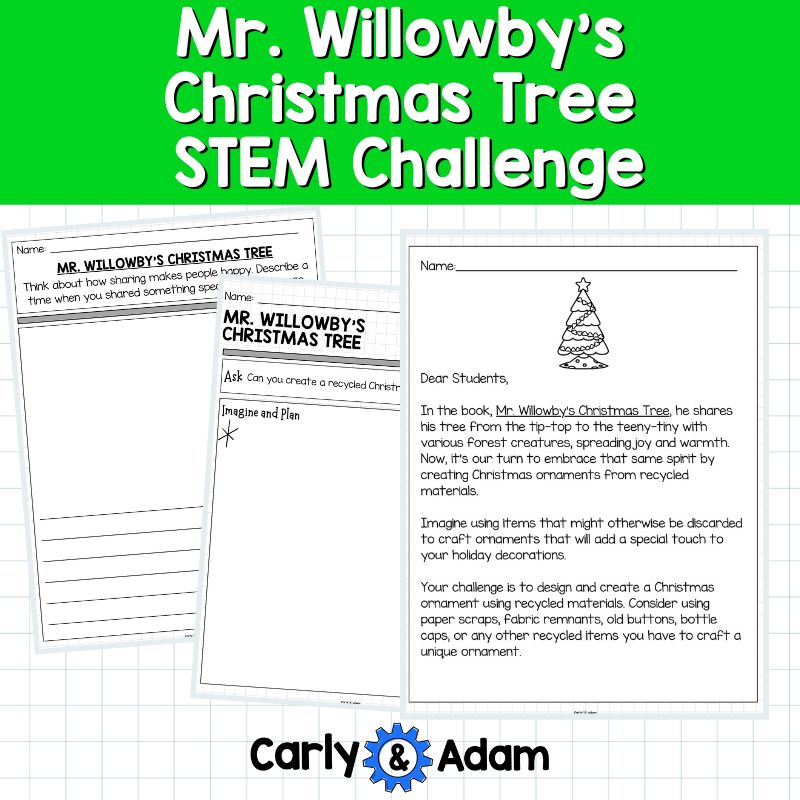 Mr. Willowby's Christmas Tree Christmas Ornament READ ALOUD STEM Activity