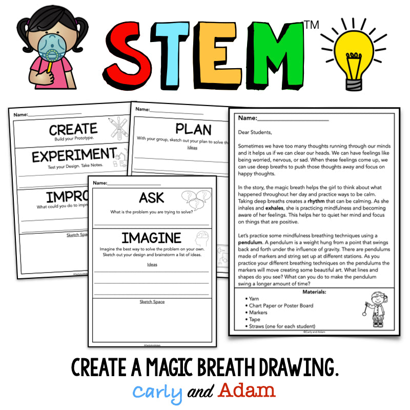 My Magic Breath Self Management SEL STEM Activity
