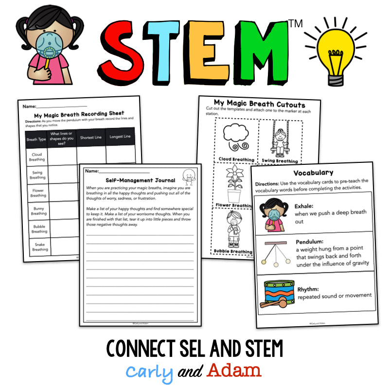My Magic Breath Self Management SEL STEM Activity