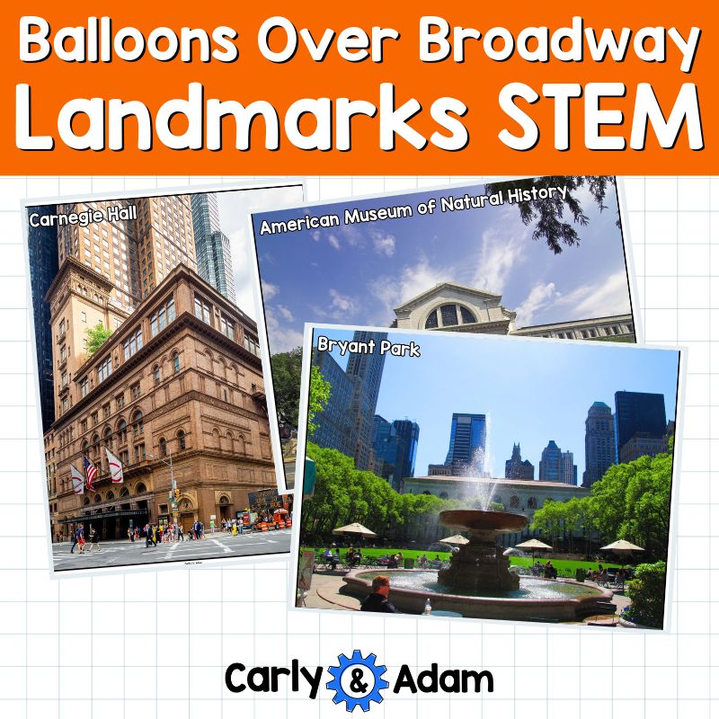 New York Landmarks Robot Thanksgiving Balloons Over Broadway READ ALOUD STEM Activity