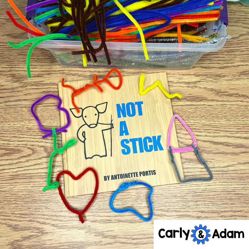 Not a Stick Read Aloud Kindergarten STEM Activity