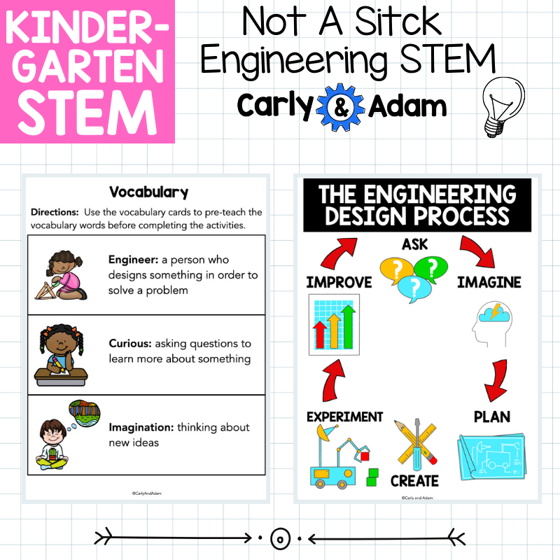 Not a Stick Read Aloud Kindergarten STEM Activity