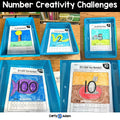 Number Creativity Challenges - Finish the Picture Activities, Sub Plans, Brain Breaks, Morning Work