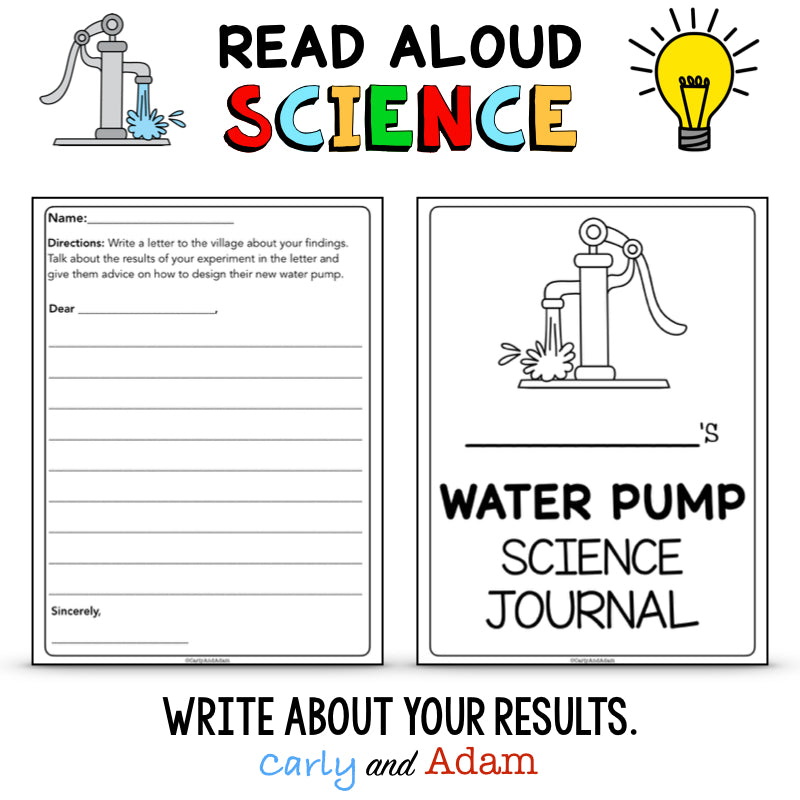 Nya's Long Walk Water Pump READ ALOUD SCIENCE Activity