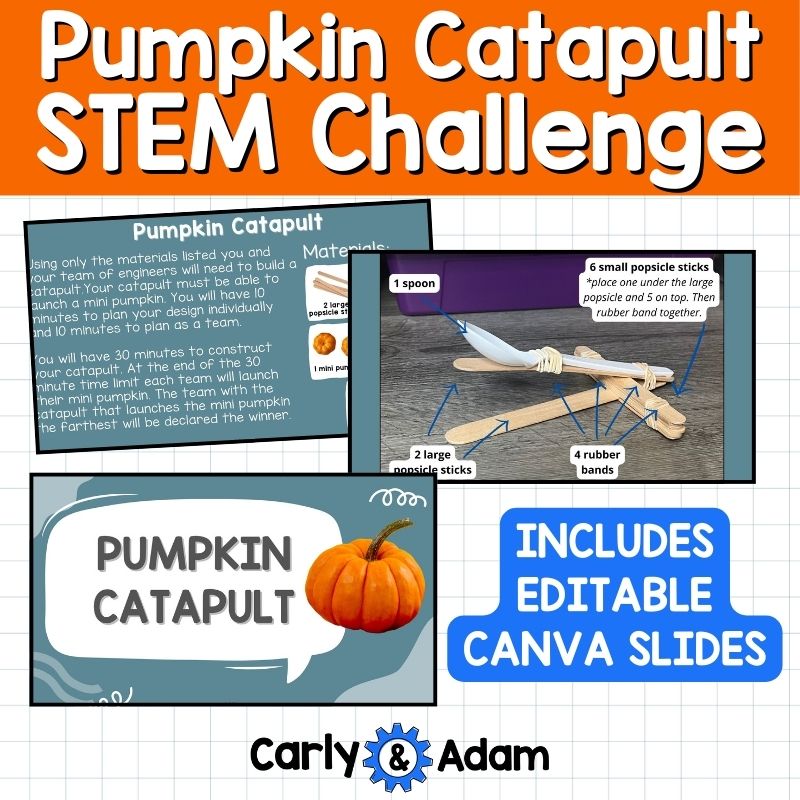 Pumpkin Catapult Halloween STEM Activity Pumpkin Chucking, Craft, The Legend of Sleepy Hollow