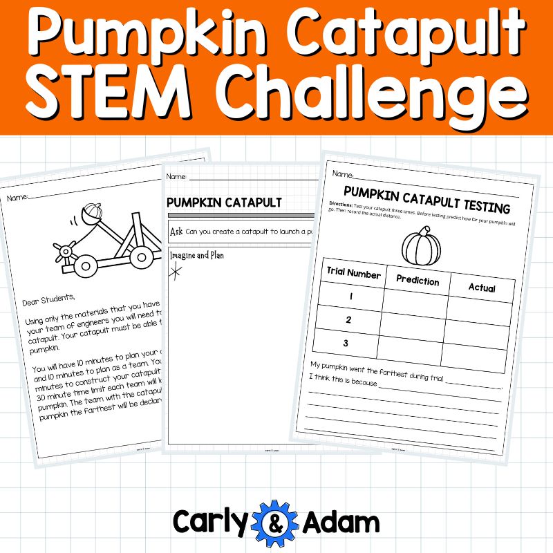 Pumpkin Catapult Halloween STEM Activity Pumpkin Chucking, Craft, The Legend of Sleepy Hollow