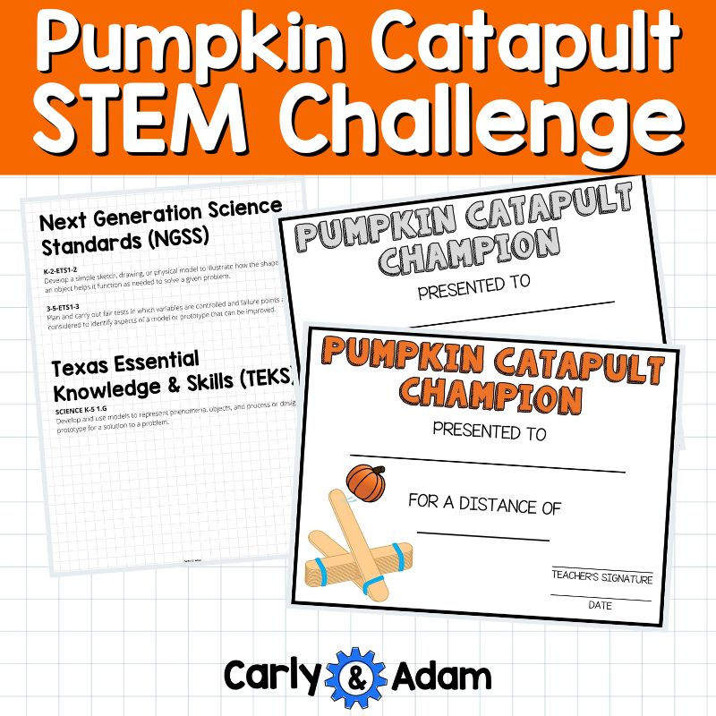 Pumpkin Catapult Halloween STEM Activity Pumpkin Chucking, Craft, The Legend of Sleepy Hollow