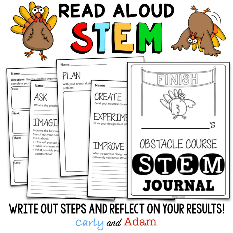 The Great Turkey Race Thanksgiving READ ALOUD STEM™ Activity