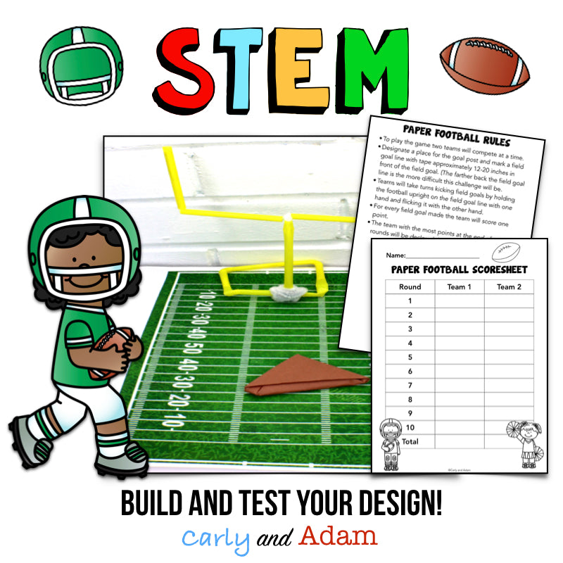 Field Goal Paper Football STEM Activity