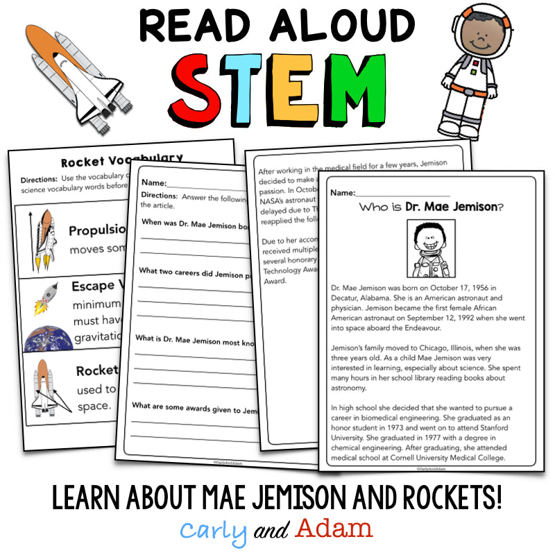 Scientist Spotlight Mae Jemison Build a Rocket STEM Activity Mae Among the Stars