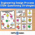 Engineering Design Process Posters and STEM Question Cards and Strategies